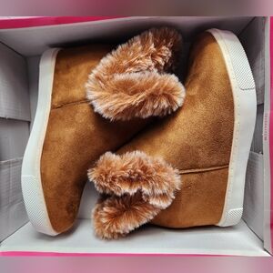 Women's Faux Fur Wedge Ankle Boots